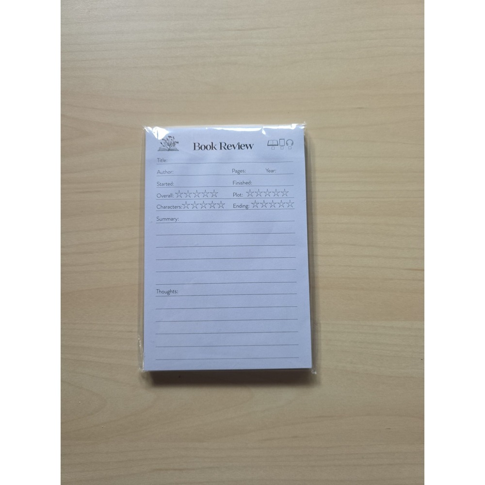 Litjoy Book review notepad